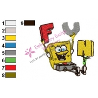 SpongeBob SquarePants Embroidery Design 3